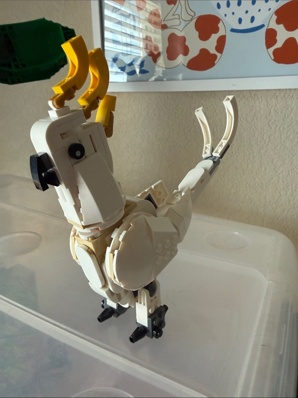 Lego White and Yellow Cockatoo Building Set Figure